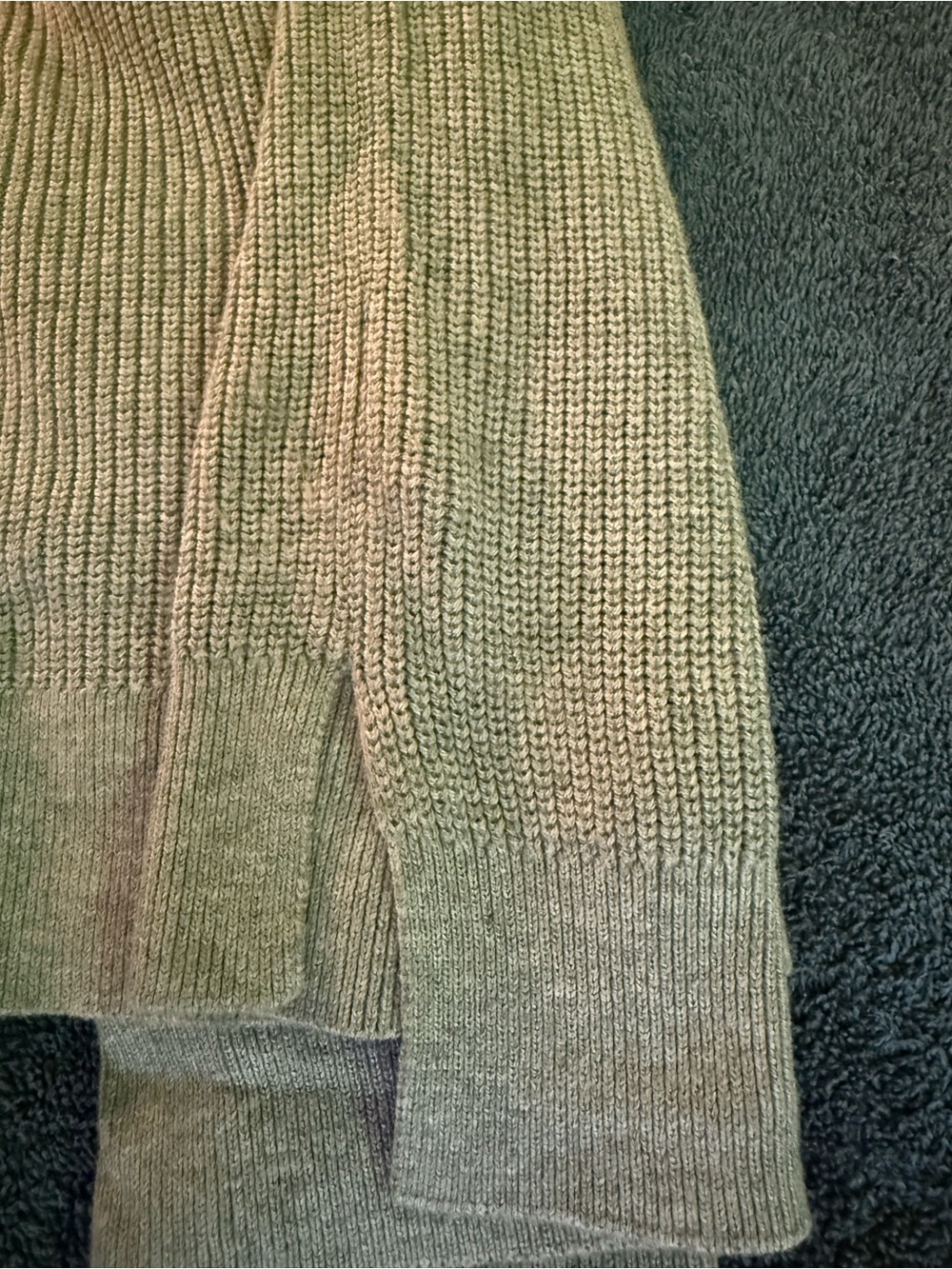 Michael Kors NWT Michael Kors Hi/Lo Lace-Up Long Sleeve Ribbed Knit Sweater - Picture 7 of 13